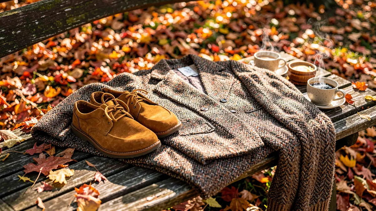 Замшевые кроссовки и твид: как создать гармоничный осенний образ